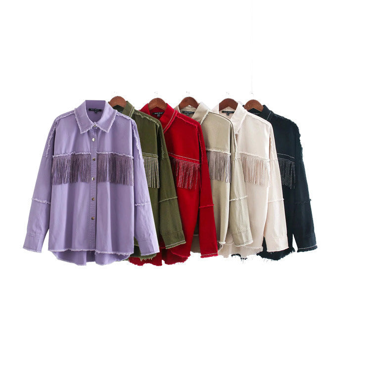 Ladies tassel design jacket