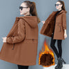Plus velvet padded ladies jacket