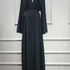 Dubai Robe Solid Cardigan Dress