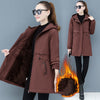 Plus velvet padded ladies jacket