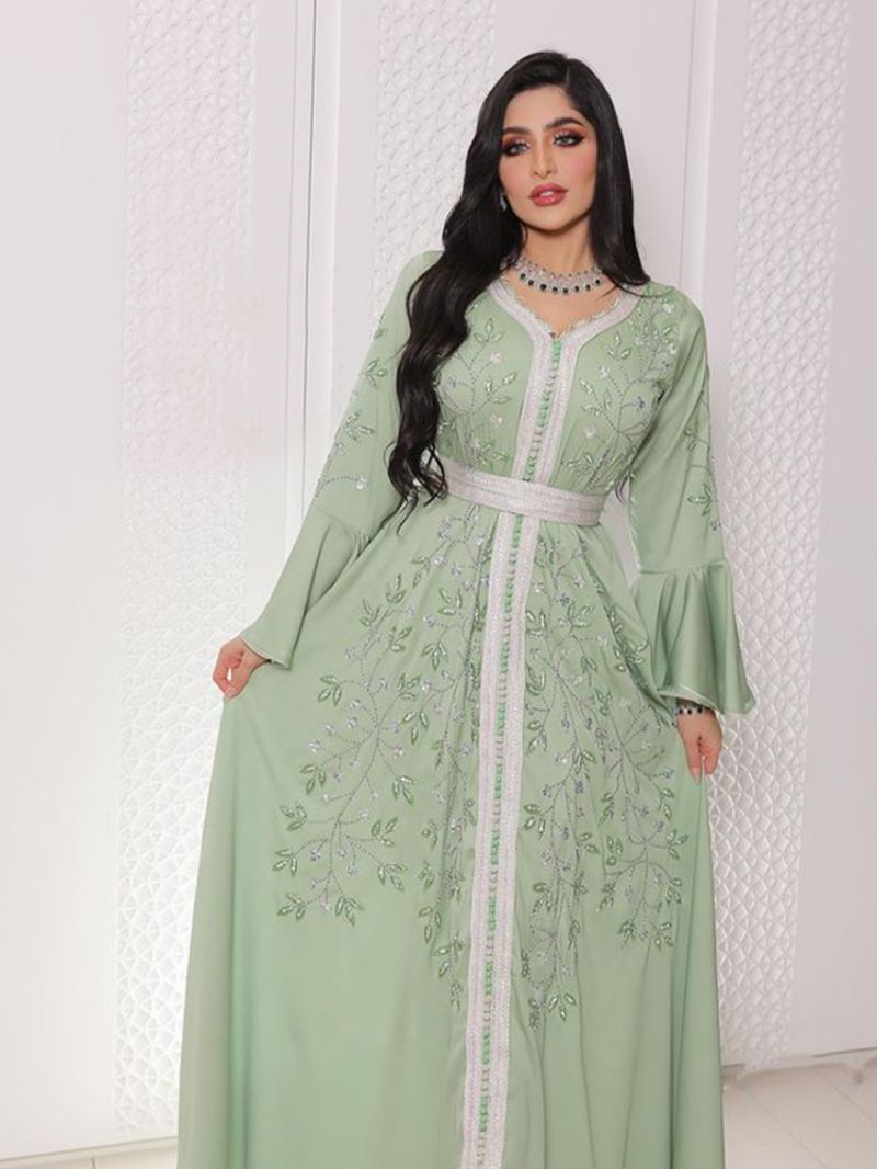 Middle Eastern Hot Diamond Kaftan Robe Dress