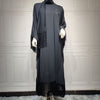 Muslim Women Batwing Sleeve Tassel Kaftan High Fashion Dress