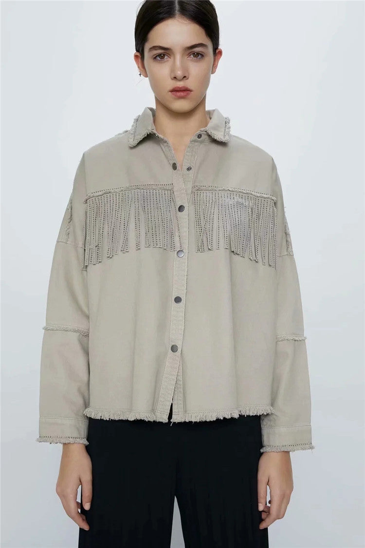 Ladies tassel design jacket