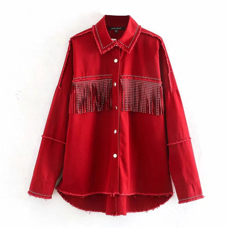 Ladies tassel design jacket